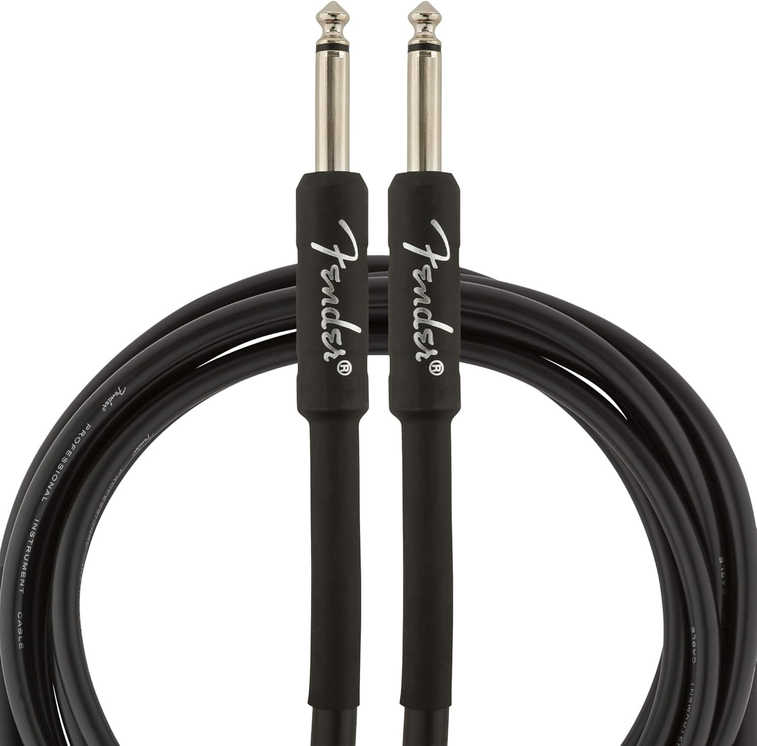 Fender Professional Series Instrument Cable, Guitar Cable 10 ft, Guitar Accessories, Stage Ready with Anti-Kinking Design, Black 10ft Straight/Straight - Image 3
