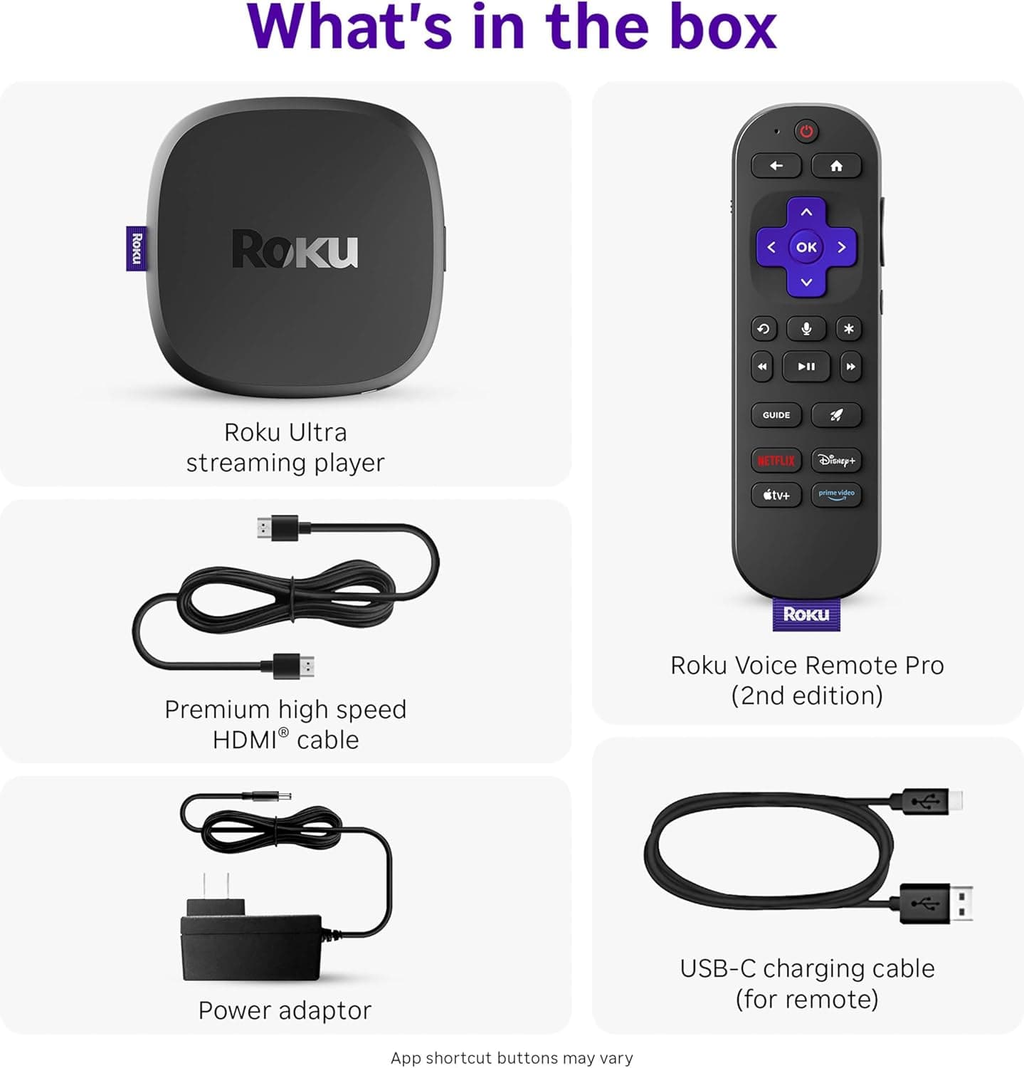 Roku Ultra - Ultimate Streaming Player - 4K Streaming Device for TV with HDR10+, Dolby Vision & Atmos - Bluetooth & Wi-Fi 6- Rechargeable Voice Remote Pro with Backlit Buttons - Free & Live TV Ultra 2024 - Image 7