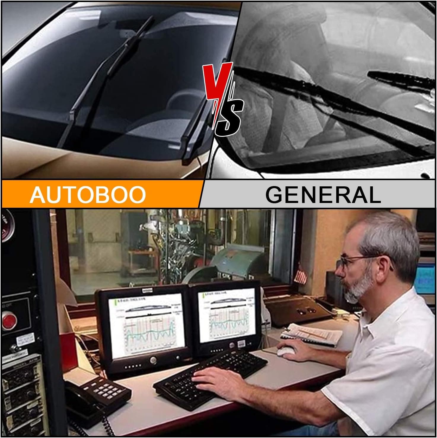 AUTOBOO 26" and 16" Windshield Wipers Blades (Pack Of 2),OEM Quality Premium All-Seasons Wiper blades,Stable and Quiet Armor wiper blades 26" + 16"(Pair for Front Windshield) - Image 9