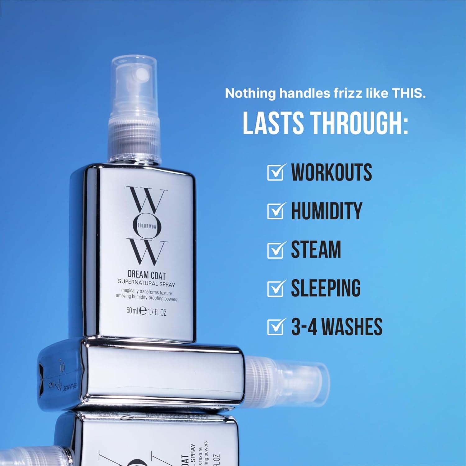 COLOR WOW Dream Coat Supernatural Spray – Keep Your Hair Frizz-Free and Shiny No Matter the Weather with Award-Winning Anti-Humidity Treatment 1.7 Fl Oz (Pack of 1) - Image 8