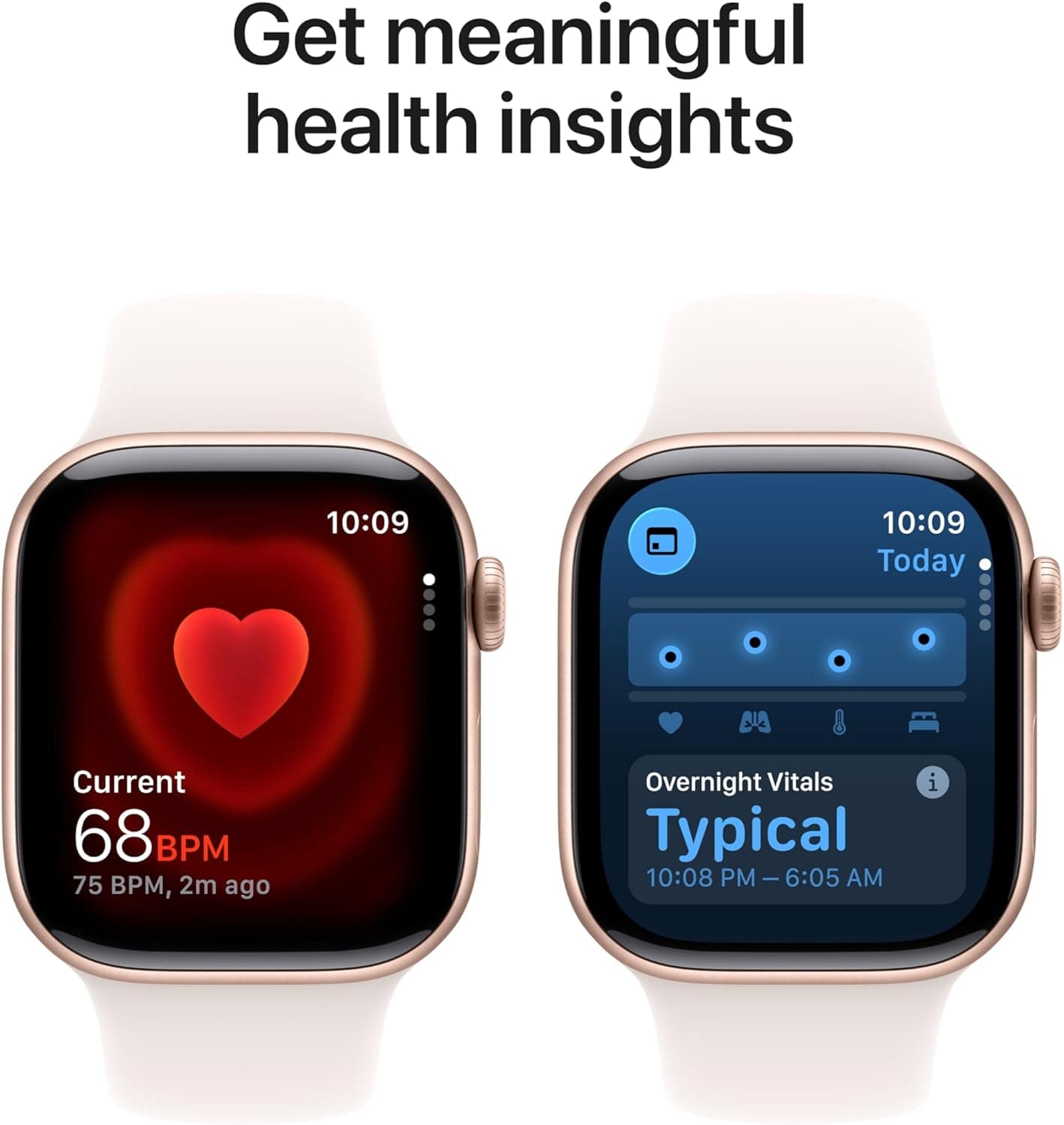 Apple Watch Series 11 [GPS 42mm] Smartwatch with Rose Gold Aluminum Case with Light Blush Sport Band - S/M. Sleep Score, Fitness Tracker, Health Monitoring, Always-On Display, Water Resistant Rose Gold Aluminum Case w/ Light Blush Sport Band 42mm case + Small/Medium band GPS Without AppleCare+ - Image 5