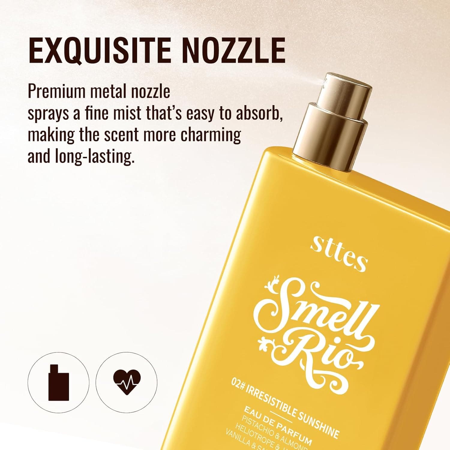 Sttes Perfume 602# (Irresistible Sunshine) - Eau de Perfume 100ml (3.4fl oz) Vanilla Gourmet Tune (Caramel Vanilla Flavor) Irresistible Sunshine 602 - Image 8
