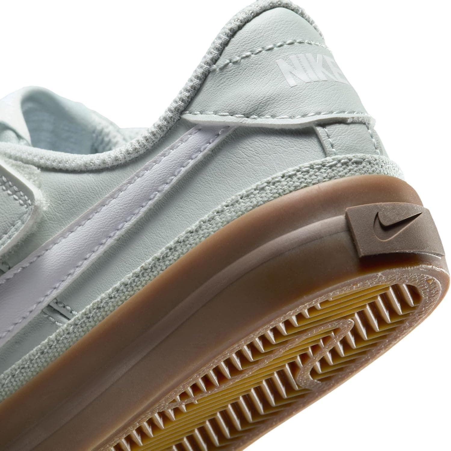 Nike Unisex-Child Court Legacy (Little Kid) 13.5 Little Kid Light Silver/White/Gum Dark Brown - Image 9