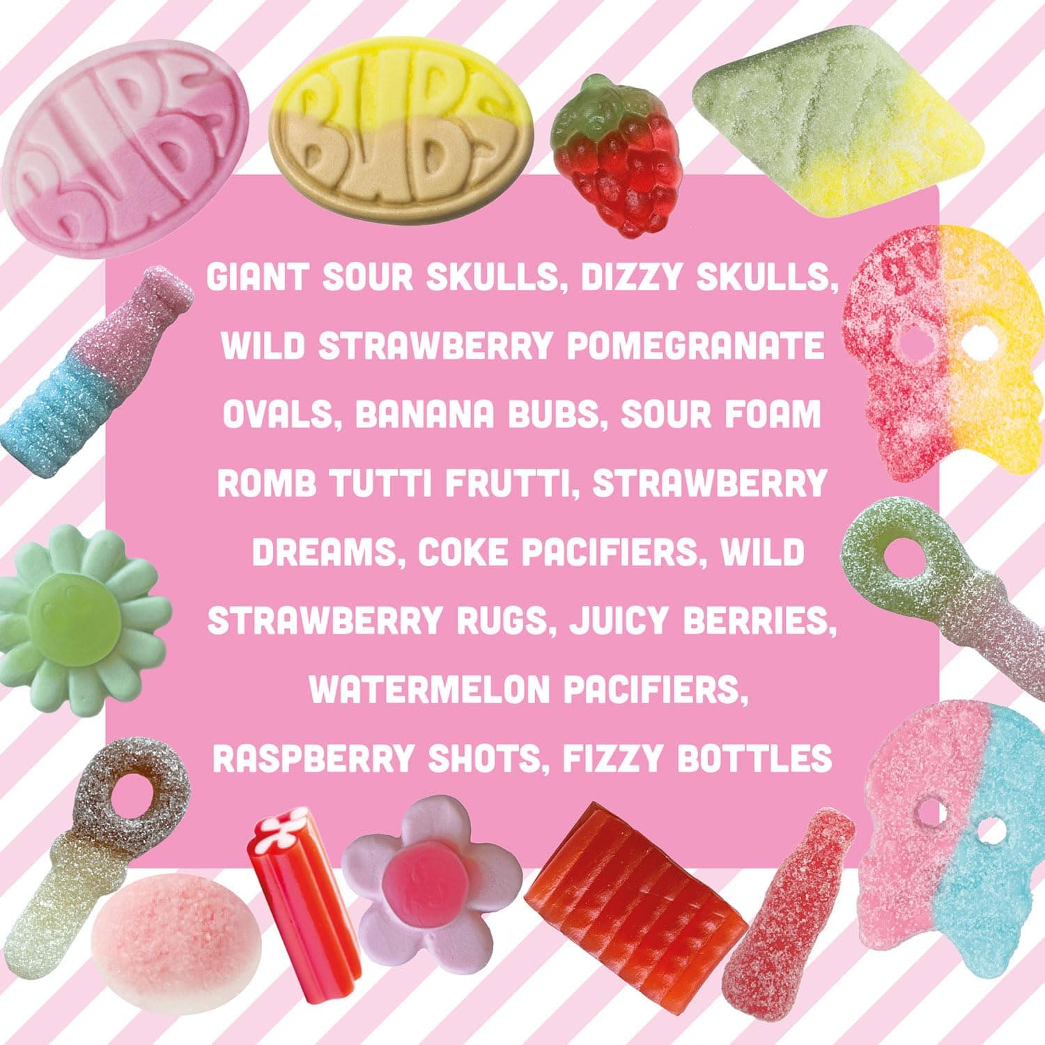 VINTERLAND - Swedish Candy Mix (1.2 Pounds) - Big Ovals & Big Swedish Candy Skulls - Raspberry Shots, Strawberry Dreams, and more - Image 5