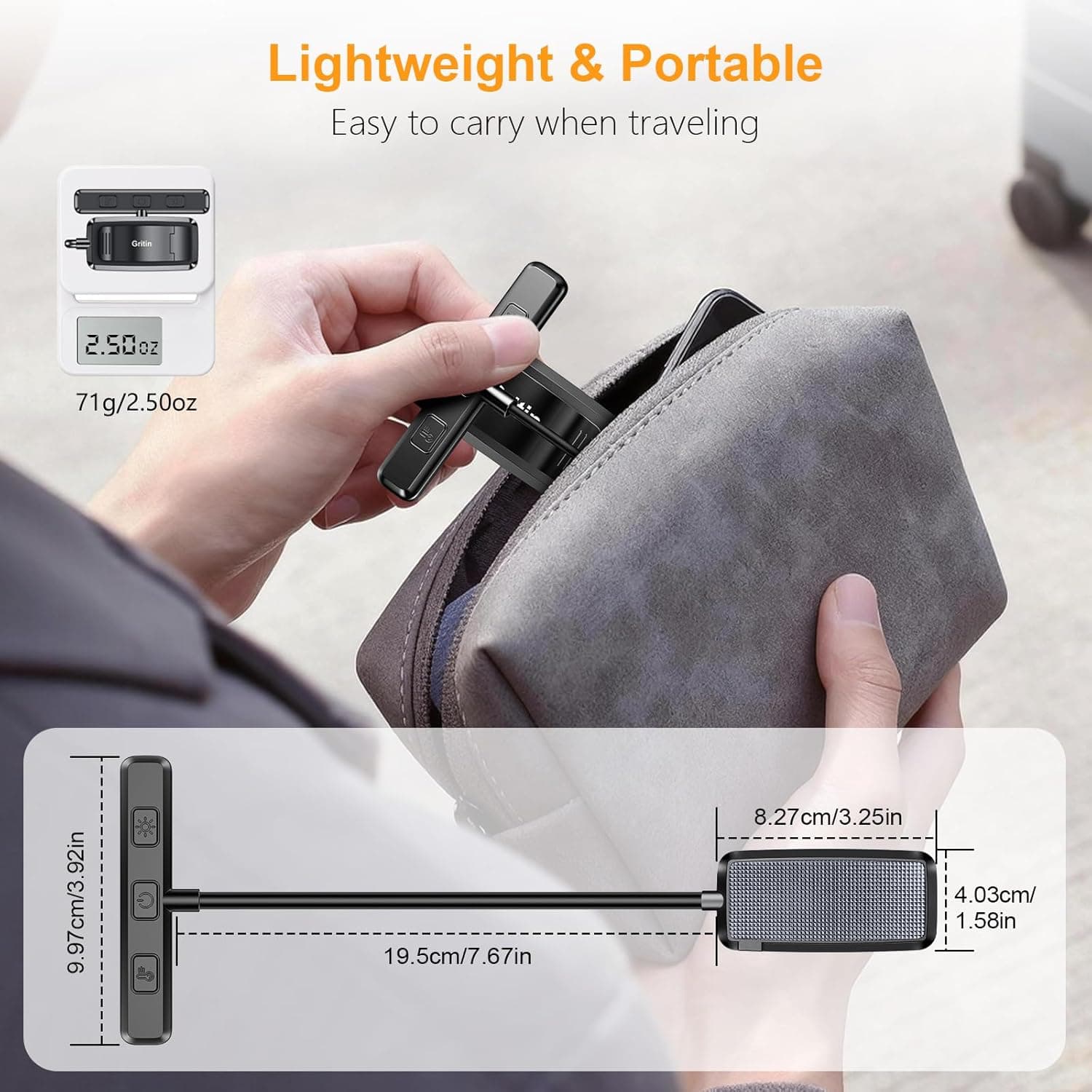 Gritin 19 LED Rechargeable Book Light for Reading in Bed with Memory Function- Eye Caring 3 Color Temperatures,Stepless Dimming Brightness,80 Hrs Runtime Lightweight Clip on Light for Book Lovers Black - Image 9