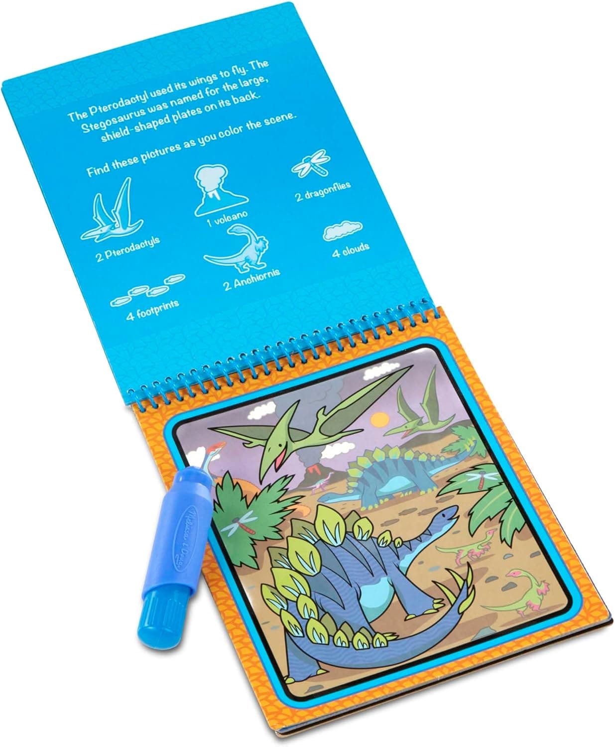 Melissa & Doug On The Go Water Wow! Mess Free Coloring Book, Reusable Water-Reveal Activity Pad, Dinosaurs, Travel Toys, Party Favors, for Toddlers & Kids Ages 3+ 10.0 x 7.0 x 0.7 Dinosaurs - Image 9