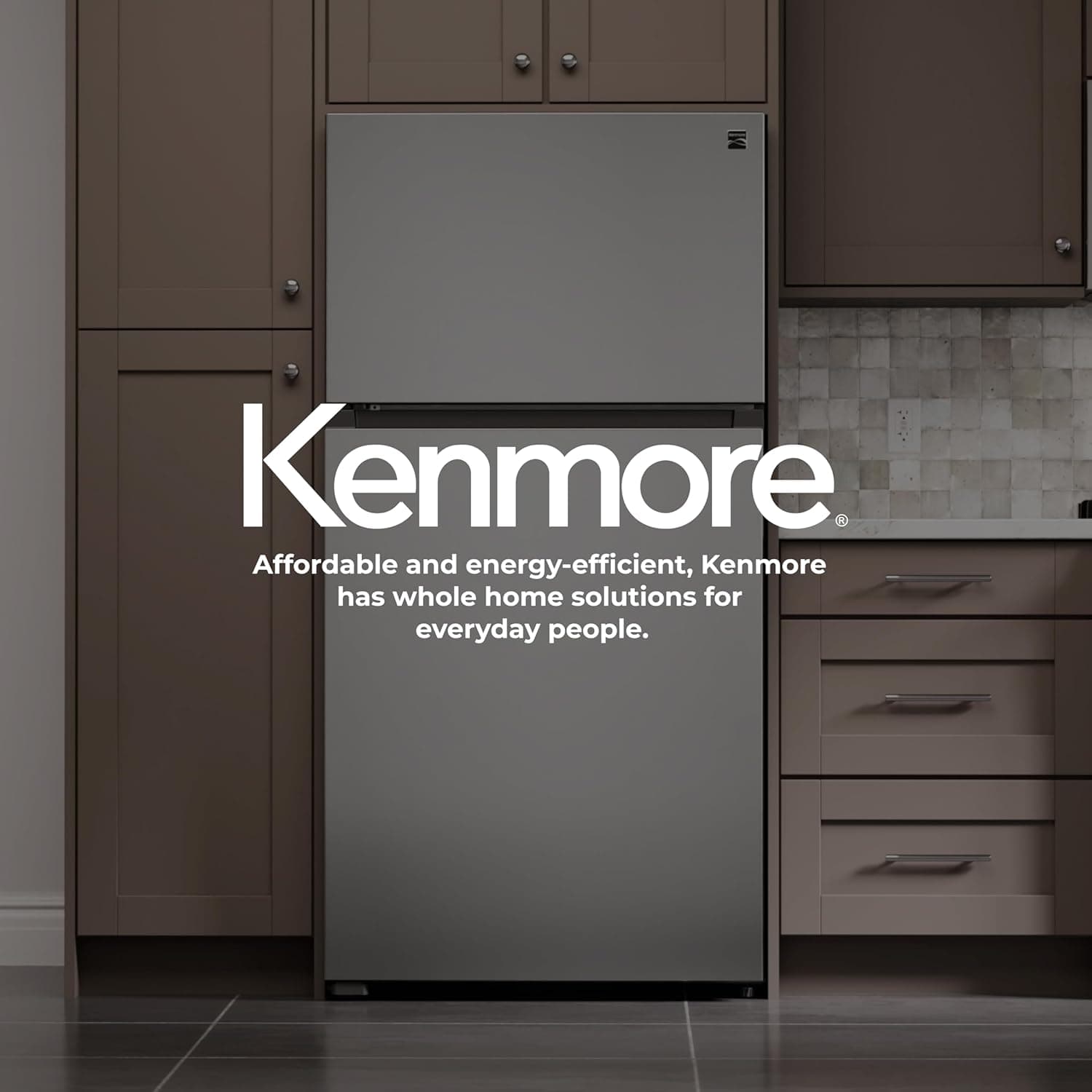 Kenmore 33 in. 20.5 cu. ft. Capacity Refrigerator/Freezer with Full-Width Adjustable Glass Shelving, Humidity Control Crispers, ENERGY STAR Certified, Fingerprint Resistant Stainless Steel 20.5 cu ft Fingerprint Resistant Stainless Steel - Image 9