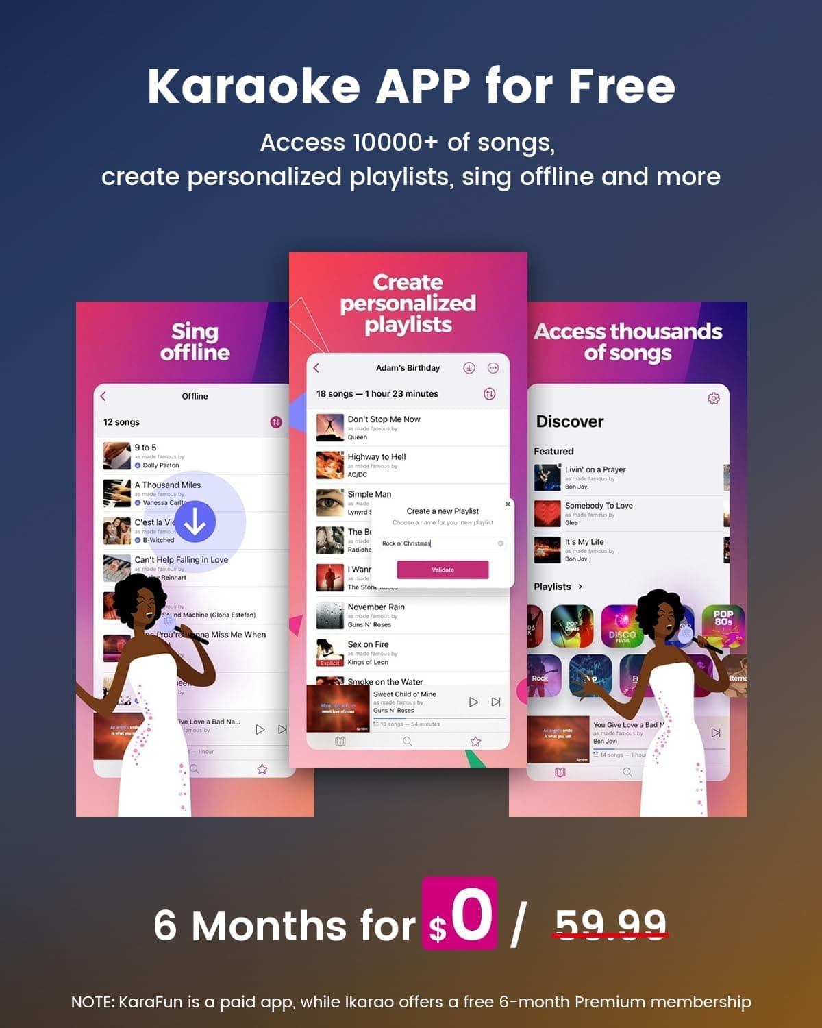 Ikarao Smart Karaoke Machine for Adults - with Lyrics Display, 32GB Karaoke Tablet, 2 Wireless Mics, Professional Karaoke System, 300W Peak Power, 4 DJ Lights, Karaoke Speaker for Any Occasion Break X2 with Wireless Microphones - Image 5