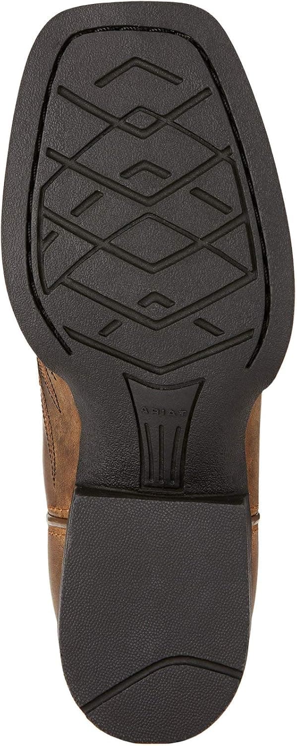 Kids' Honor Western Cowboy Boot 6 Big Kid Distressed Brown - Image 4