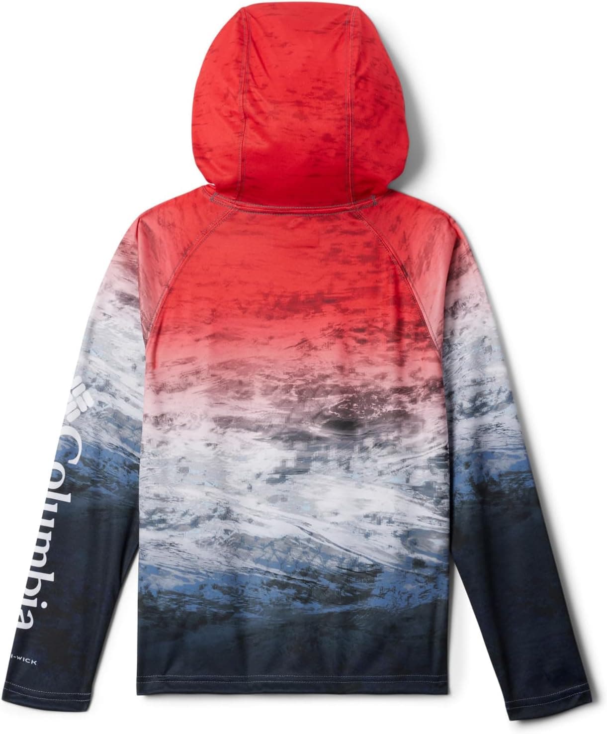 Columbia Boys' Super Terminal Tackle Hoodie X-Large Red Spark Deepsea Fade - Image 4
