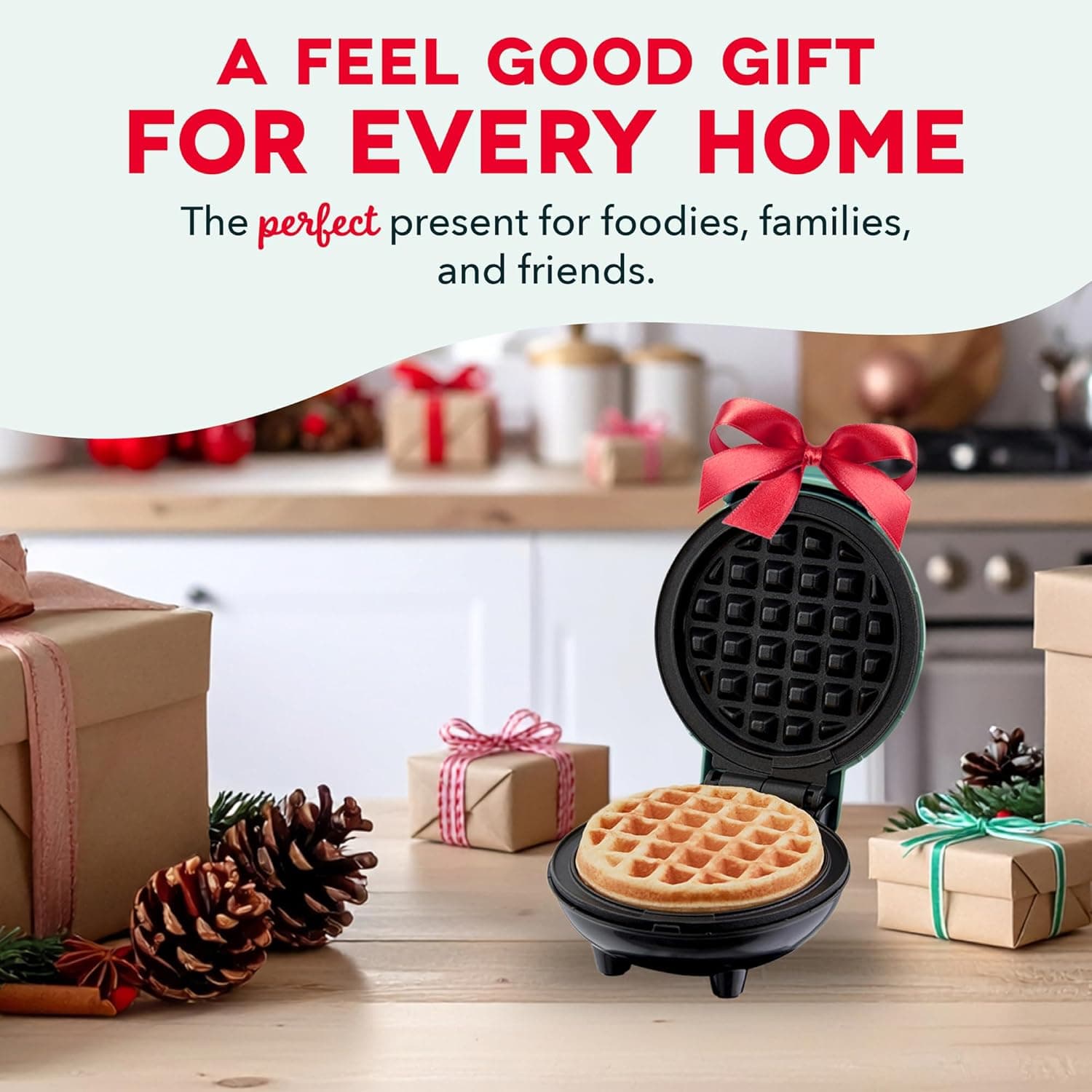 DASH Mini Waffle Maker - 4” Waffle Mold, Nonstick Waffle Iron with Quick Heat-Up, PTFE Nonstick Surface - Perfect Mini Waffle Maker for Kids and Families, Just Add Batter (Aqua) - Image 7