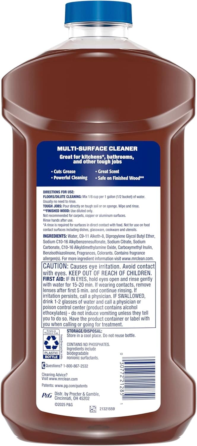 Mr. Clean Limpiador Multiusos, Líquido de Limpieza, Cosecha Especiada, 41oz - Image 9