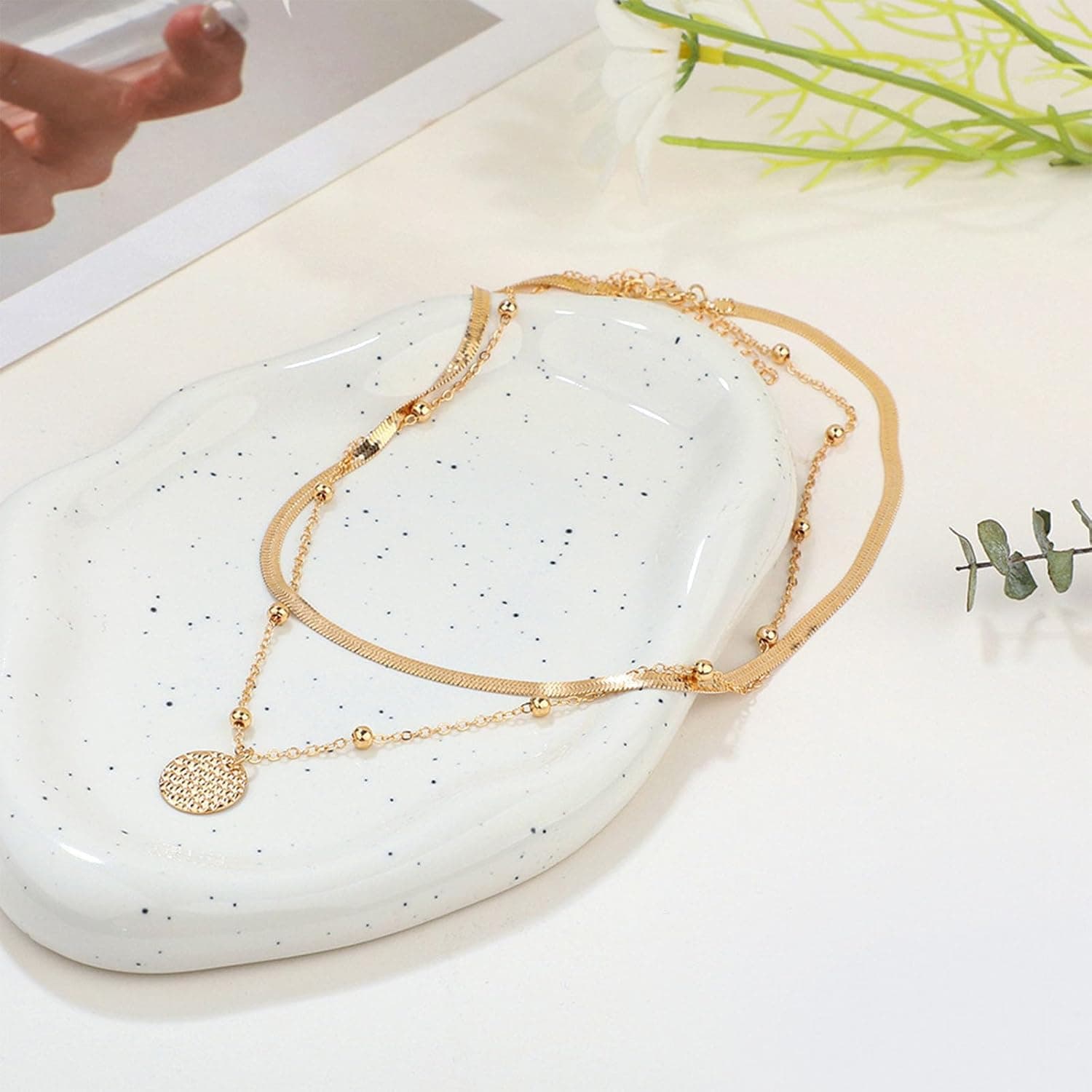 NEWITIN 69 Pieces Gold Jewelry Set for Women Fashion Costume Jewelry Gold Plated Necklace Bracelet Earrings Set for Women - Image 3