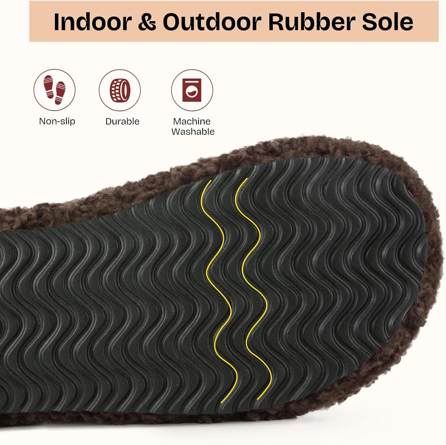 EverFoams Womens Fuzzy Open-toe Slippers Soft Comfy Memory Foam Indoor House Shoes 7-8 Elegant Mocha - Image 6