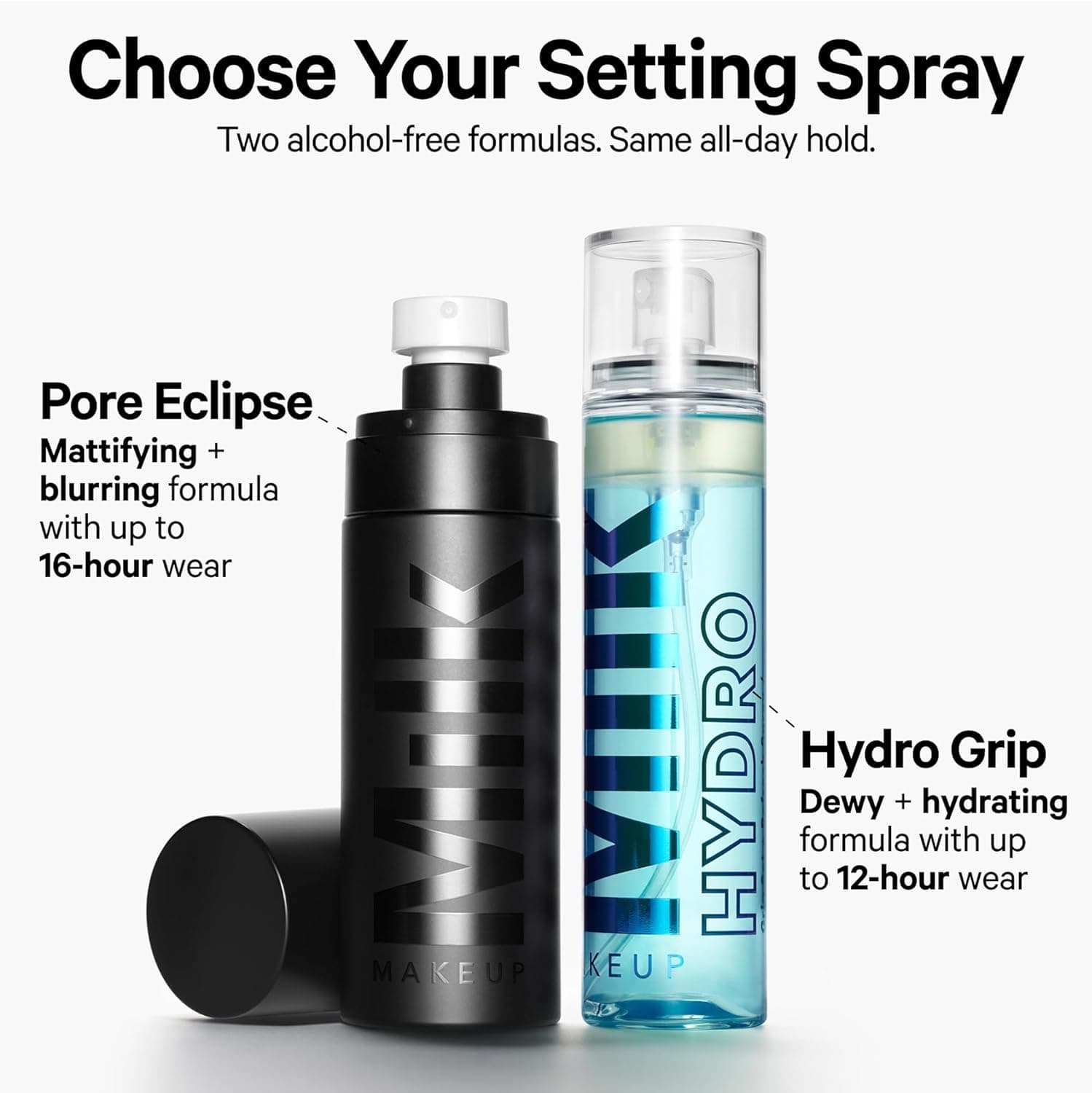 Milk Makeup Pore Eclipse Matte Setting Spray – Blurs Pores, Controls Shine + Sets Makeup for Up to 16 Hours – Long-Lasting, Oil + Alcohol-Free Facial Mist for a Soft, Matte Finish 2.9 Fl Oz (Pack of 1) - Image 8