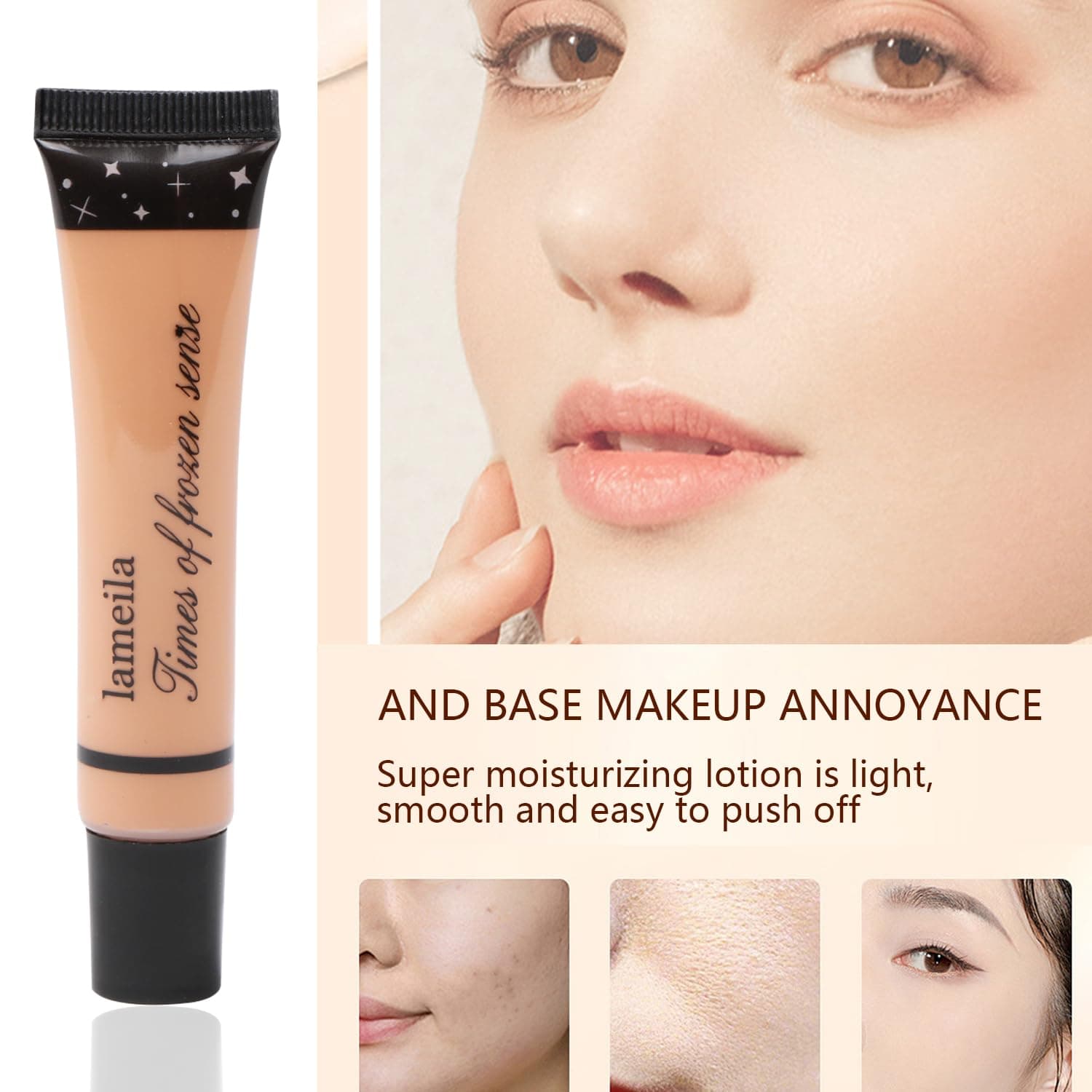 All in One Makeup Kit - 2X14 Eyeshadow Palette, Liquid Foundation, Eyeliner Pencils, Contouring Stick, Lip Gloss, 20Pcs Makeup Brushes (Black) - Image 6