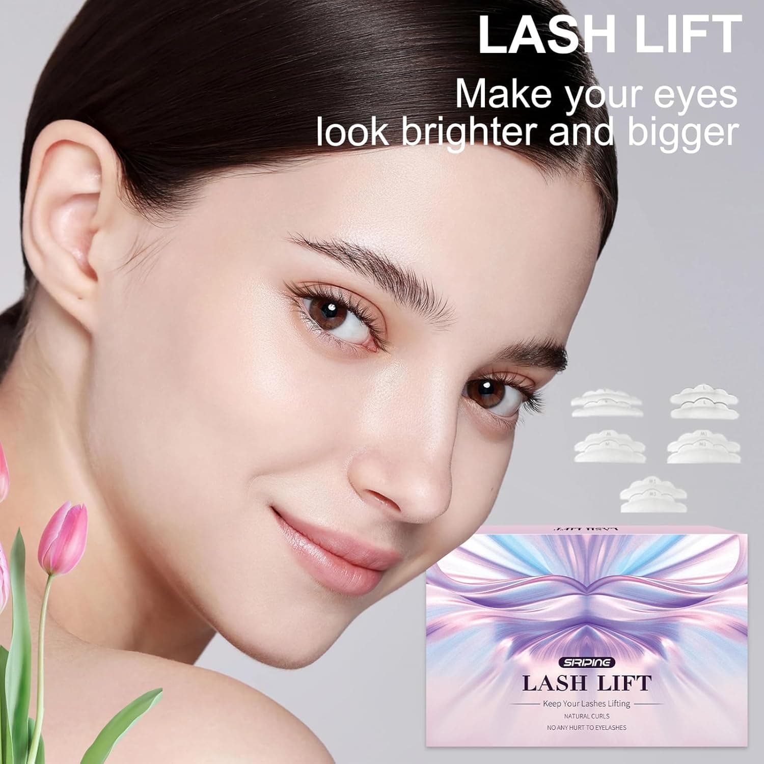 Lash Lift Kit, Eyelash Perm Kit, 5 Sets Lash Perm Kit Eyelash Lift Kit, Eyebrow Lamination Madaling Gamitin para sa Mga Nagsisimula, Propesyonal na Eyelash Curling Lash Extension Set, Home Achieve Semi-Permanent Curling - Image 9