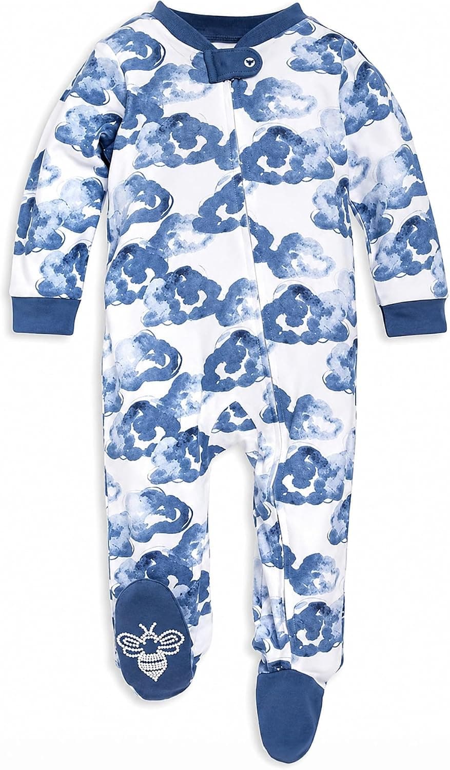 Amazon.com: Burt's Bees Baby Sleep and Play PJs, 100% Organic Cotton One-Piece Zip Front Romper Jumpsuit Pajamas: Clothing, Shoes & Jewelry