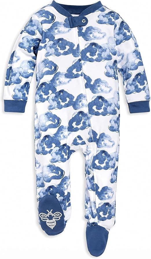 Amazon.com: Burt's Bees Baby Sleep and Play PJs, 100% Organic Cotton One-Piece Zip Front Romper Jumpsuit Pajamas: Clothing, Shoes & Jewelry - Image 6