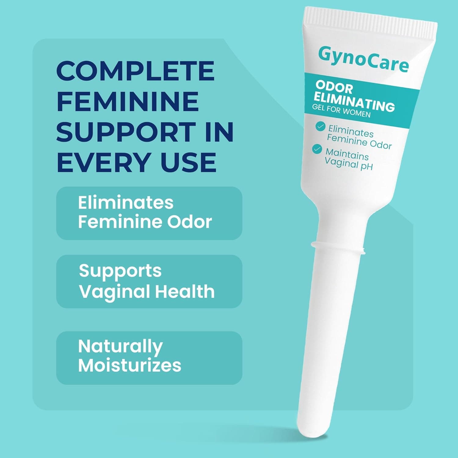 pH Balance for Women Vaginal Odor Eliminating Gel | Feminine Care | Vaginal Health | Support for Feminine Odor & Vaginal Microbiota Imbalance | 10 Pre-Filled Applicators Vaginal Gel - Image 4