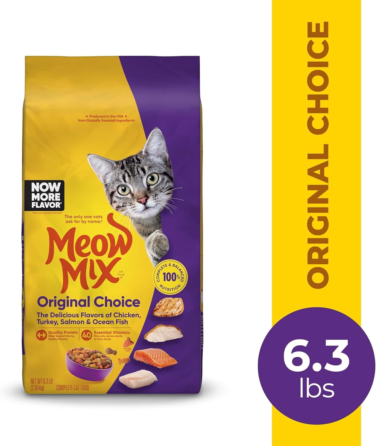 Meow Mix Original Choice Dry Cat Food, 6.3 Pound Bag 6.3 Pound (Pack of 1) - Image 3