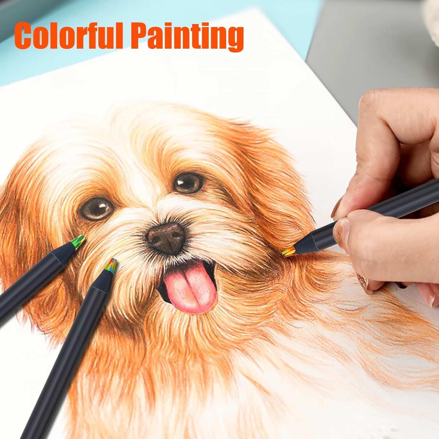 Regalos del Día de San Valentín para el Aula de Niños, Esenciales para Cestas de Pascua para Chicos y Chicas Adolescentes, Suministros de Arte, Artículos de Moda, 12 Lápices de Colores Arcoíris, Favoritos de Fiesta de Cumpleaños, Artes y Manualidades para Niños de 5 a 12 Años Multicolor - Image 7