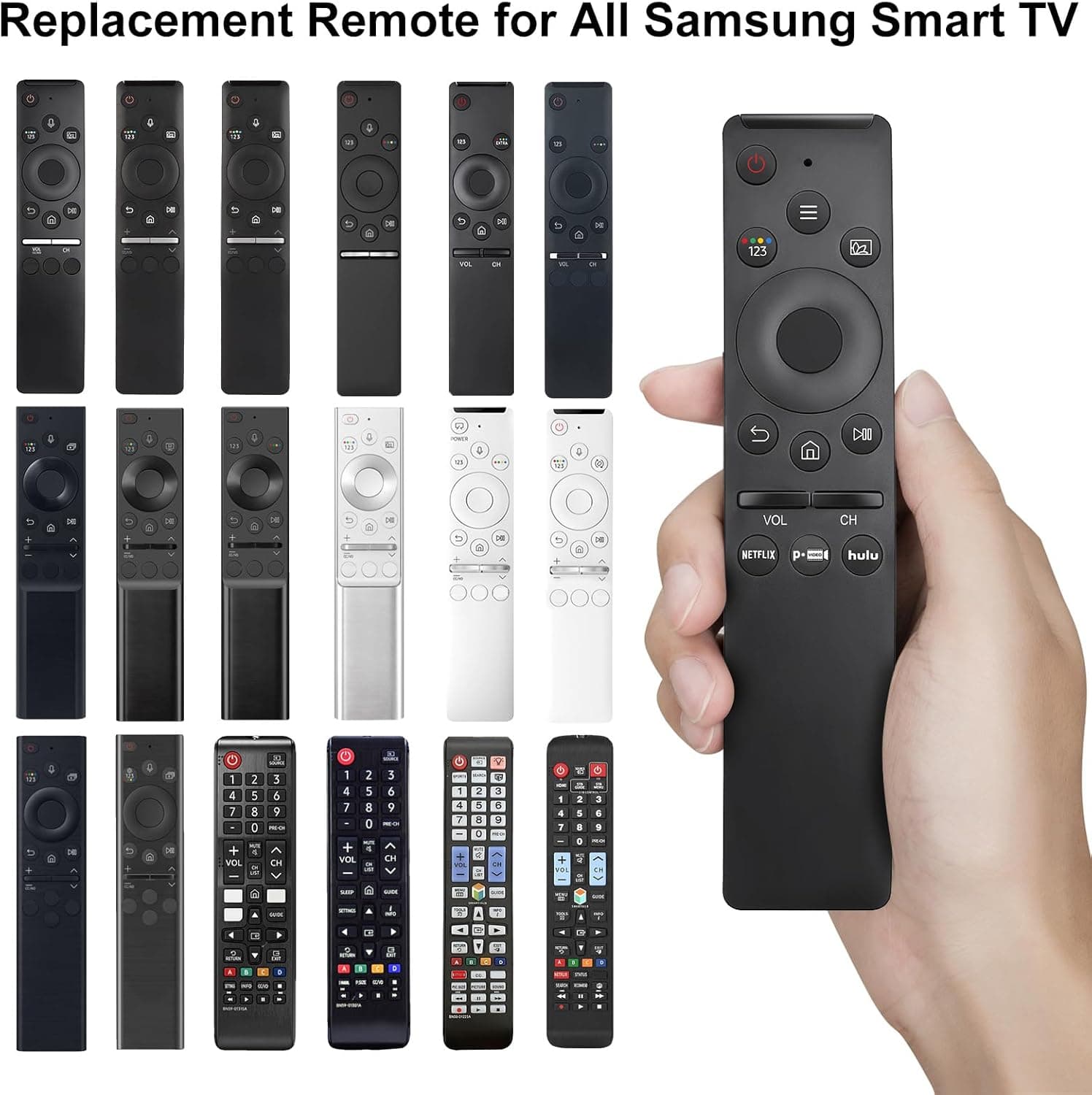 【Pack of 2】 Universal for All Samsung Smart TV Remote Control, Replacement Compatible for All Samsung Smart TV for Samsung Smart TV Remote - Image 2