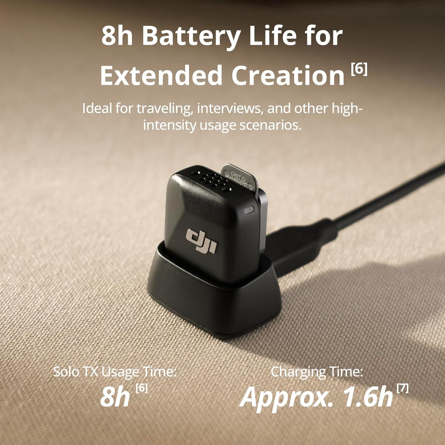 DJI Mic Mini Transmitter (Infinity Black), Ultralight, Wireless Lavalier Microphone for DJI Action 5 Pro/Osmo Pocket 3, Noise Cancelling, Wireless Microphone for Camera/iPhone/Android, Vlog, Streaming Mic Mini Transmitter (Infinity Black) Single - Image 4