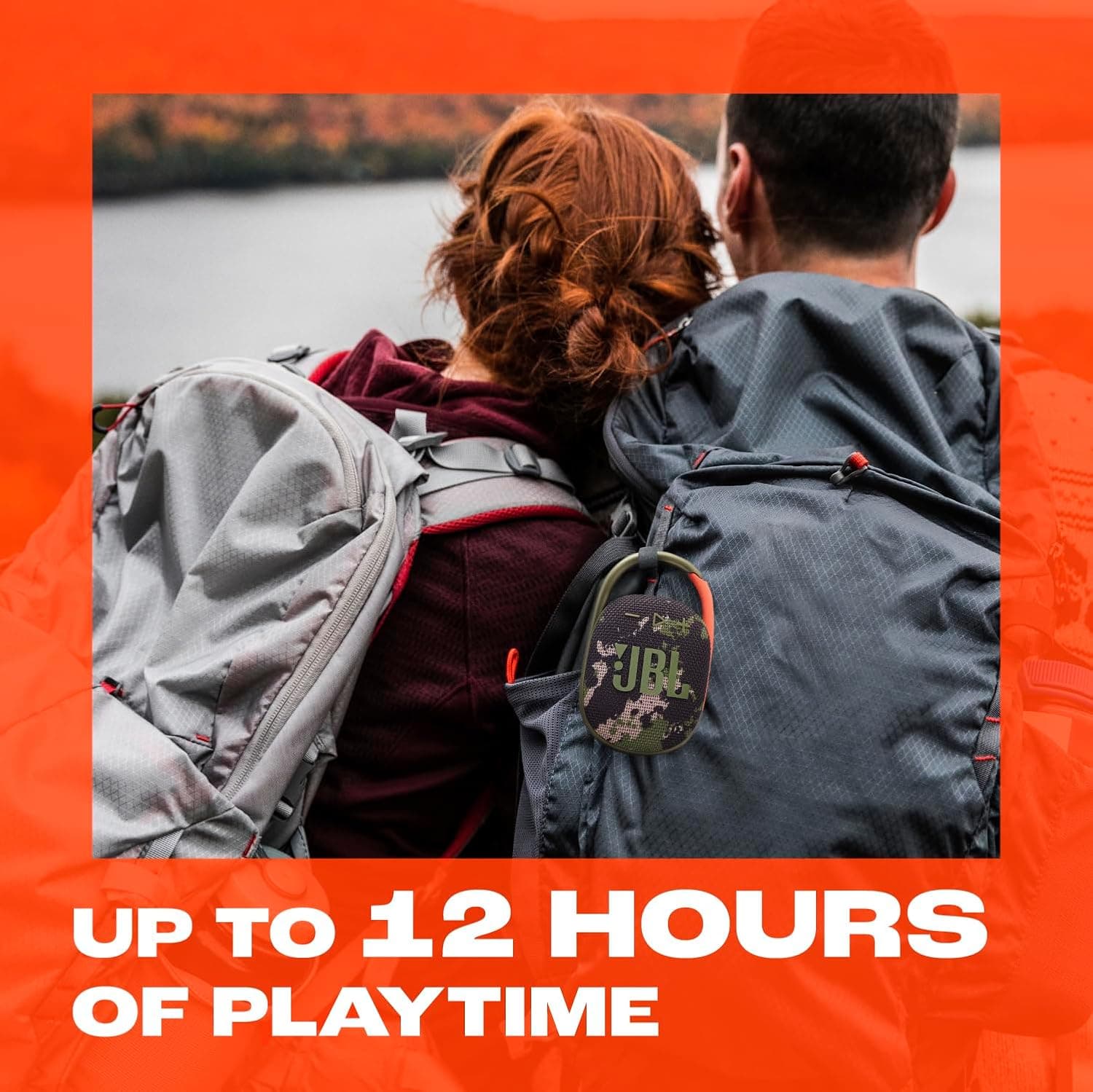 JBL Clip 5 - Ultra-Portable, Waterproof & Dustproof Bluetooth Speaker, Big JBL Pro Sound with Punchy bass, Integrated Carabiner, Up to 12 Hours of Play, Made in Part with Recycled Materials (Black) - Image 3