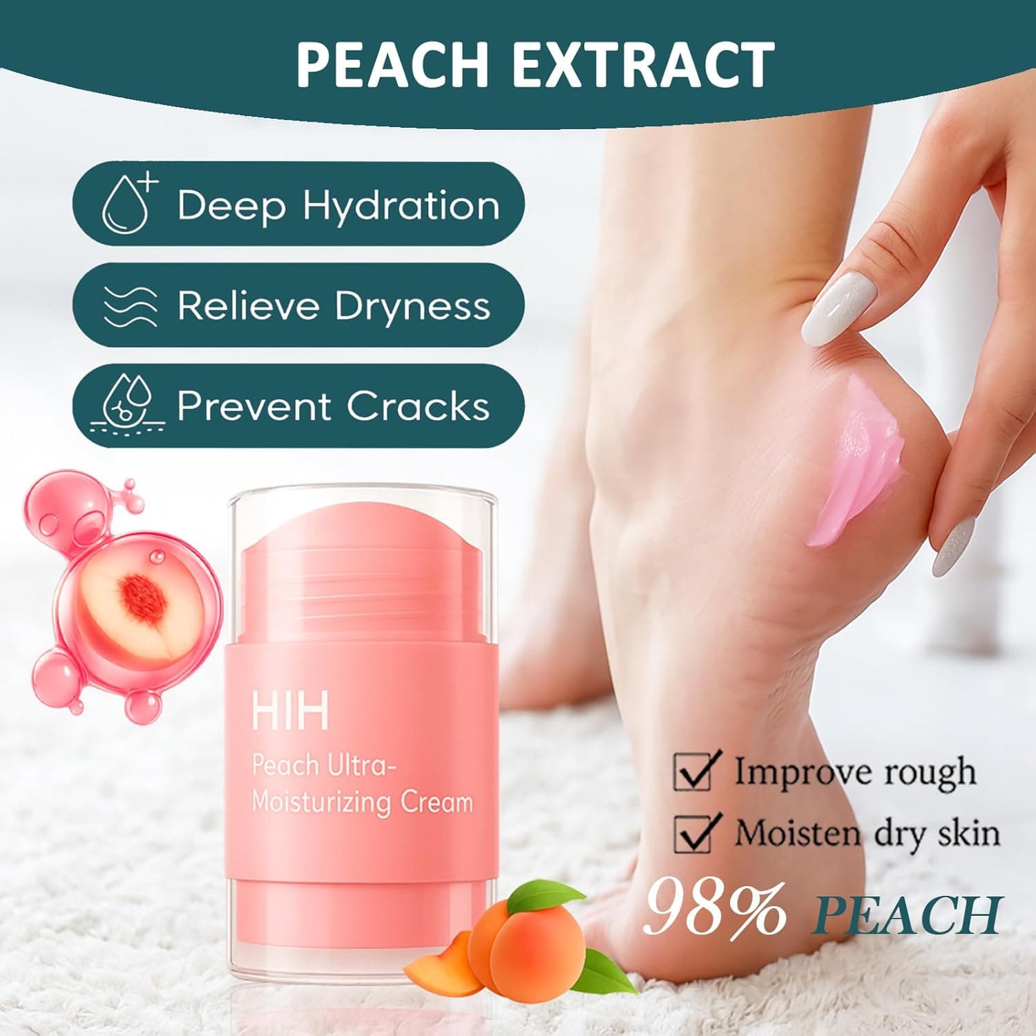 Pedicure Foot Care Kit 3 Piece – Includes Ginger Foot Spray, Callus Remover & Moisturizing Anti Crack Cream Stick, Care Kit for Women & Men, Perfect for Dry Cracked Feet - Image 5