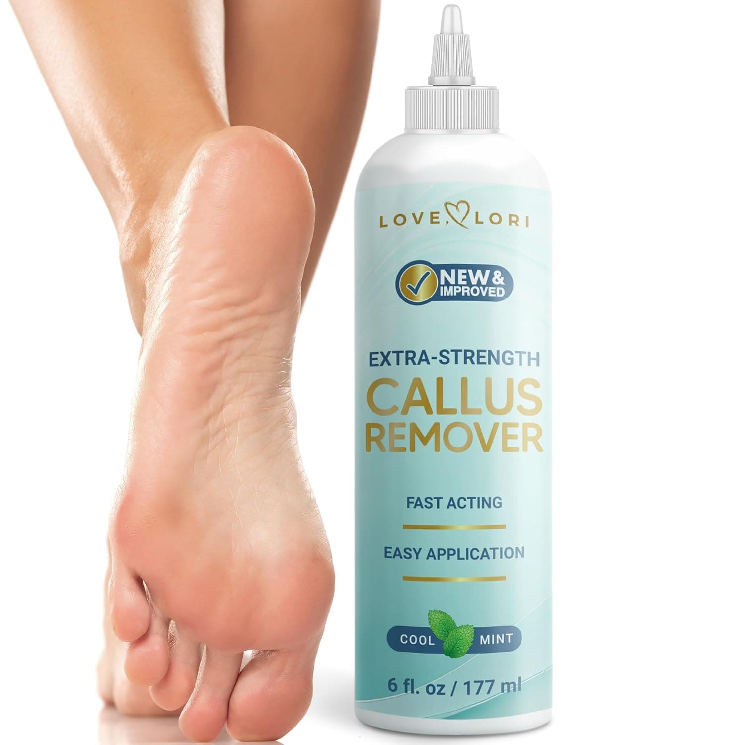 Callus Remover for Feet (Extra Strength) Foot Callus Remover Gel - Feet Scrubber, Pedicure Spa Tools, 6oz - Image 2