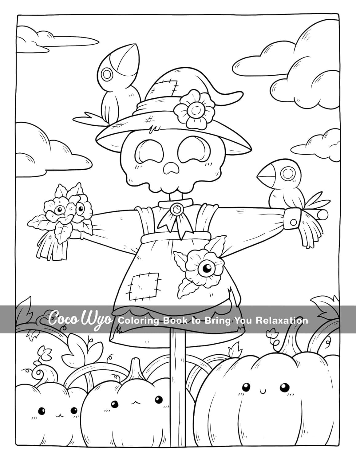 Creepy Cutie: Coloring Book for Adults and Teens Featuring Goth Kawaii and Spooky Cute Creatures of All Kinds and Many More - Image 6