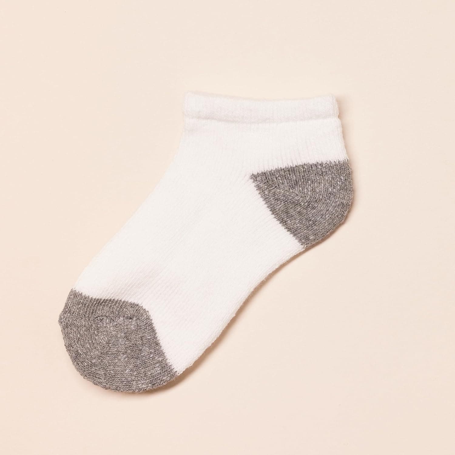 Amazon Essentials Unisex Kids and Toddlers' Cotton Low Cut Cushioned Socks for Boys Girls Toddlers, 14 Pairs Medium White/Grey - Image 5