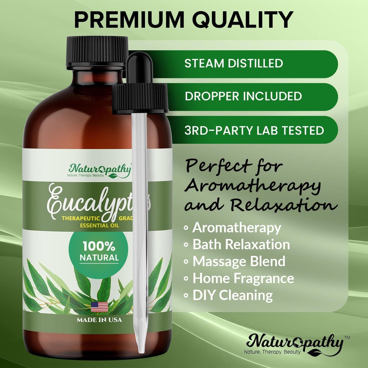 Aceite Esencial de Eucalipto, Grado Terapéutico, Calidad Premium Perfecto para Aromaterapia (4 fl oz) Eucalipto 4 Fl Oz (Paquete de 1) - Image 5