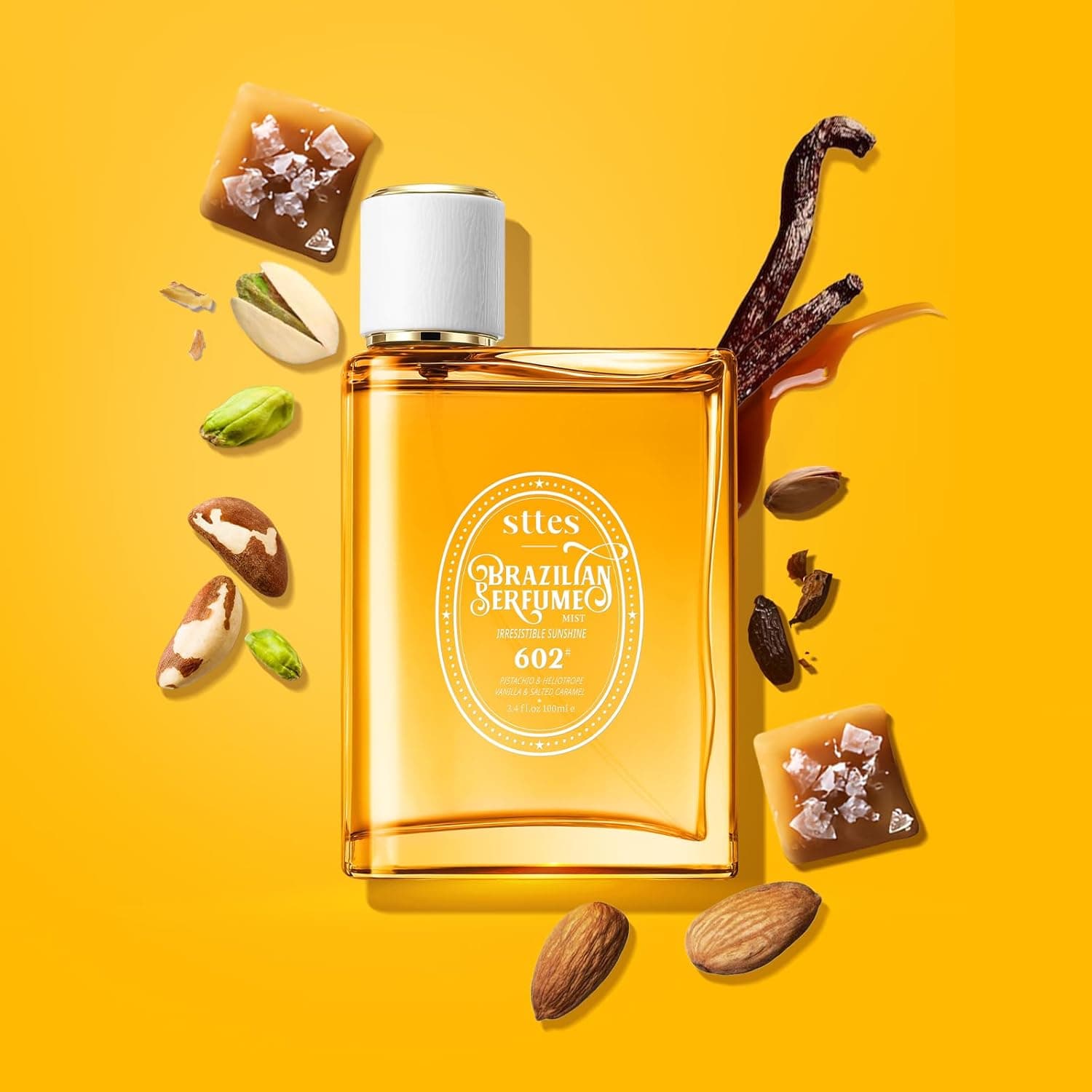 Sttes Perfume 602# (Irresistible Sunshine) - Eau de Perfume 100ml (3.4fl oz) Vanilla Gourmet Tune (Caramel Vanilla Flavor) irresistible sunshine'602 - Image 3