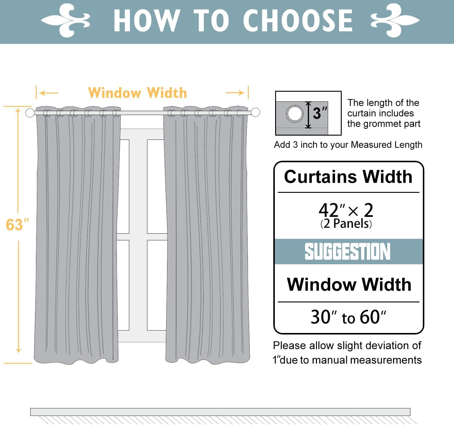 ChrisDowa Grommet Blackout Curtains for Bedroom and Living Room - 2 Panels Set Thermal Insulated Room Darkening Curtains (Dark Grey, 42 x 63 Inch) 42"W x 63"L (Pack of 2) Dark Grey - Image 7