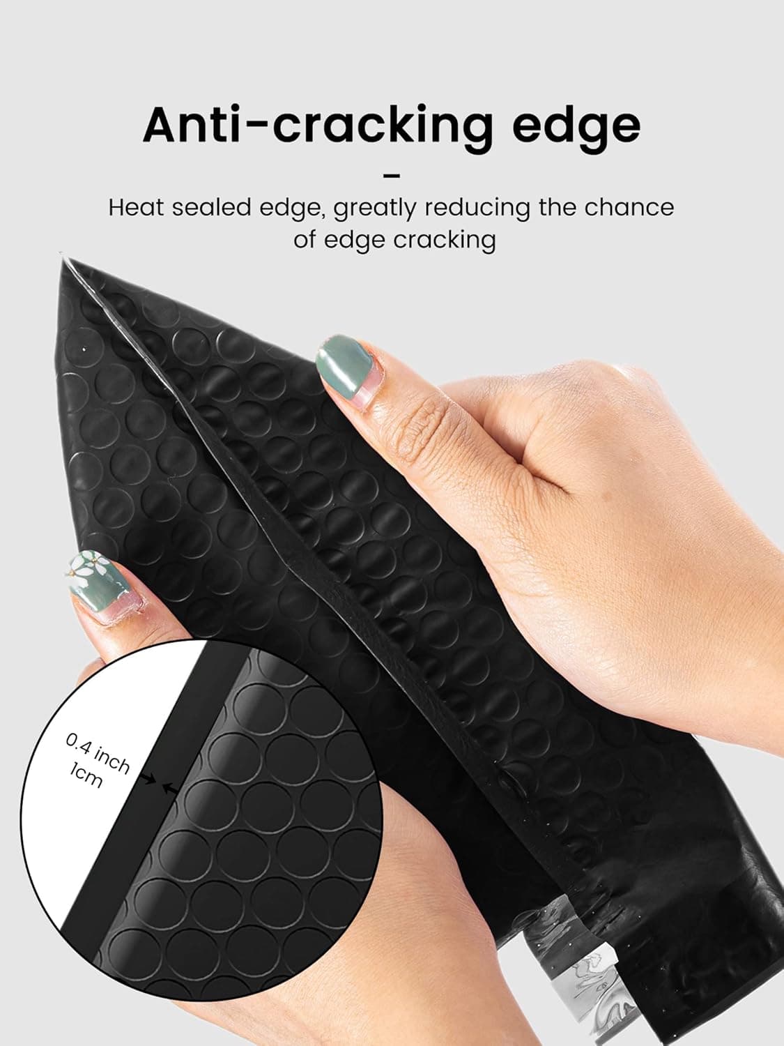 GSSUSA Black Bubble Mailers 4x8 Inches 50 Pack, Usable Size 4X7" Bubble Envelopes for Small Business, Padded Envelope, Shipping Mailers, Packaging Bags, Mailing Envelopes, Shipping Supplies Black 4x8 50PC - Image 6