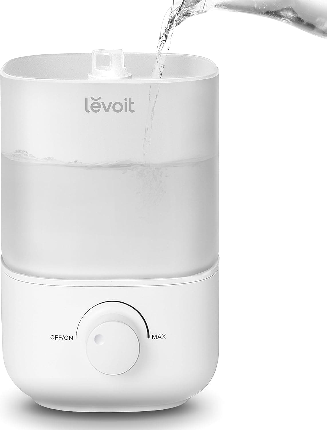 LEVOIT Top Fill Humidifiers for Bedroom, 2.5L Tank for Large Room, Easy to Fill & Clean, 28dB Quiet Cool Mist Air Humidifier for Home Baby Nursery & Plants, Auto Shut-off and BPA-Free for Safety, 25H White 2.5L Humidifier - Image 2