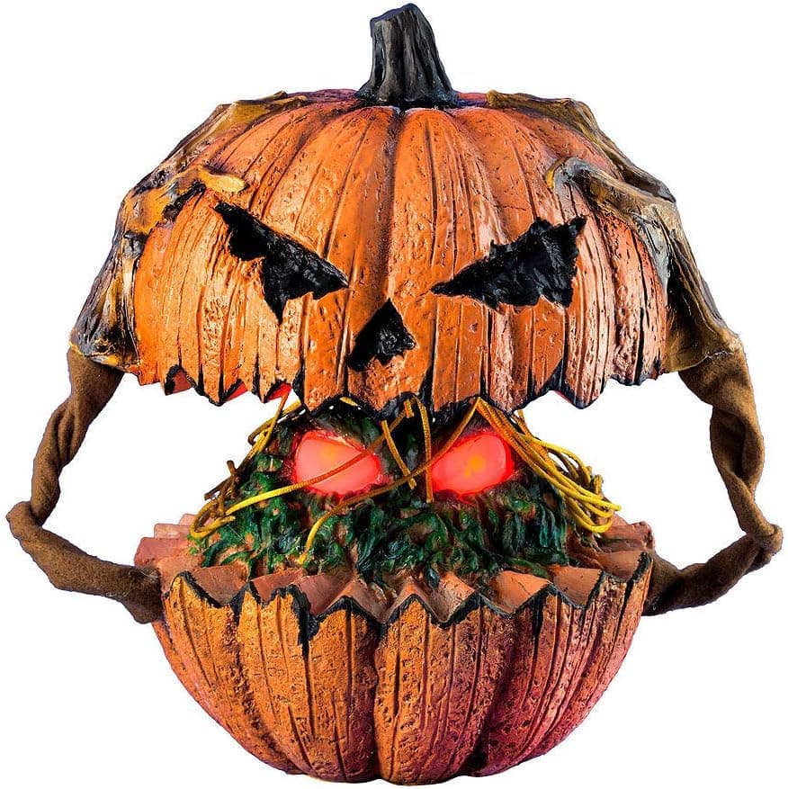Animated Pop-Up Jack-o'-Lantern Halloween Decoration and Prop, 11 3/4" W x 9" L x 10 1/4" H, by Tekky Toys - Image 5