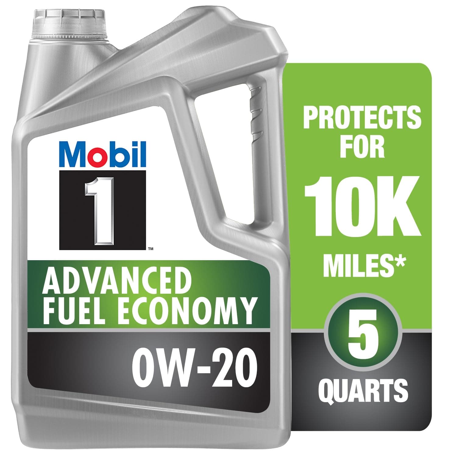 Mobil 1 高级燃油经济全合成机油 0W-20, 5夸脱