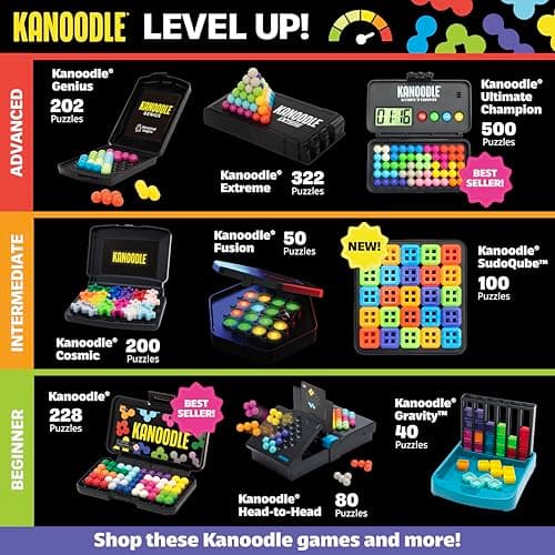 Educational Insights Kanoodle 3D Brain Teaser Puzzle Game, Featuring 200 Challenges, Easter Basket Stuffers for Kids, Gift for Ages 7+ - Image 7