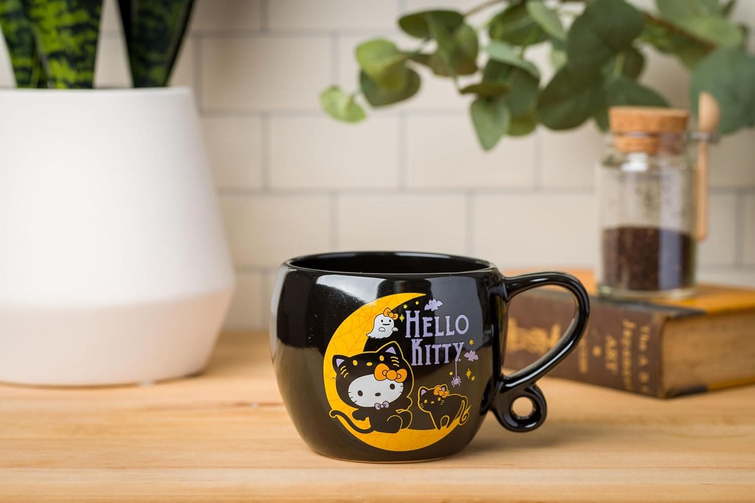Silver Buffalo Sanrio Hello Kitty Halloween Loop Handle Ceramic Mug, 15.9 ounces - Image 6