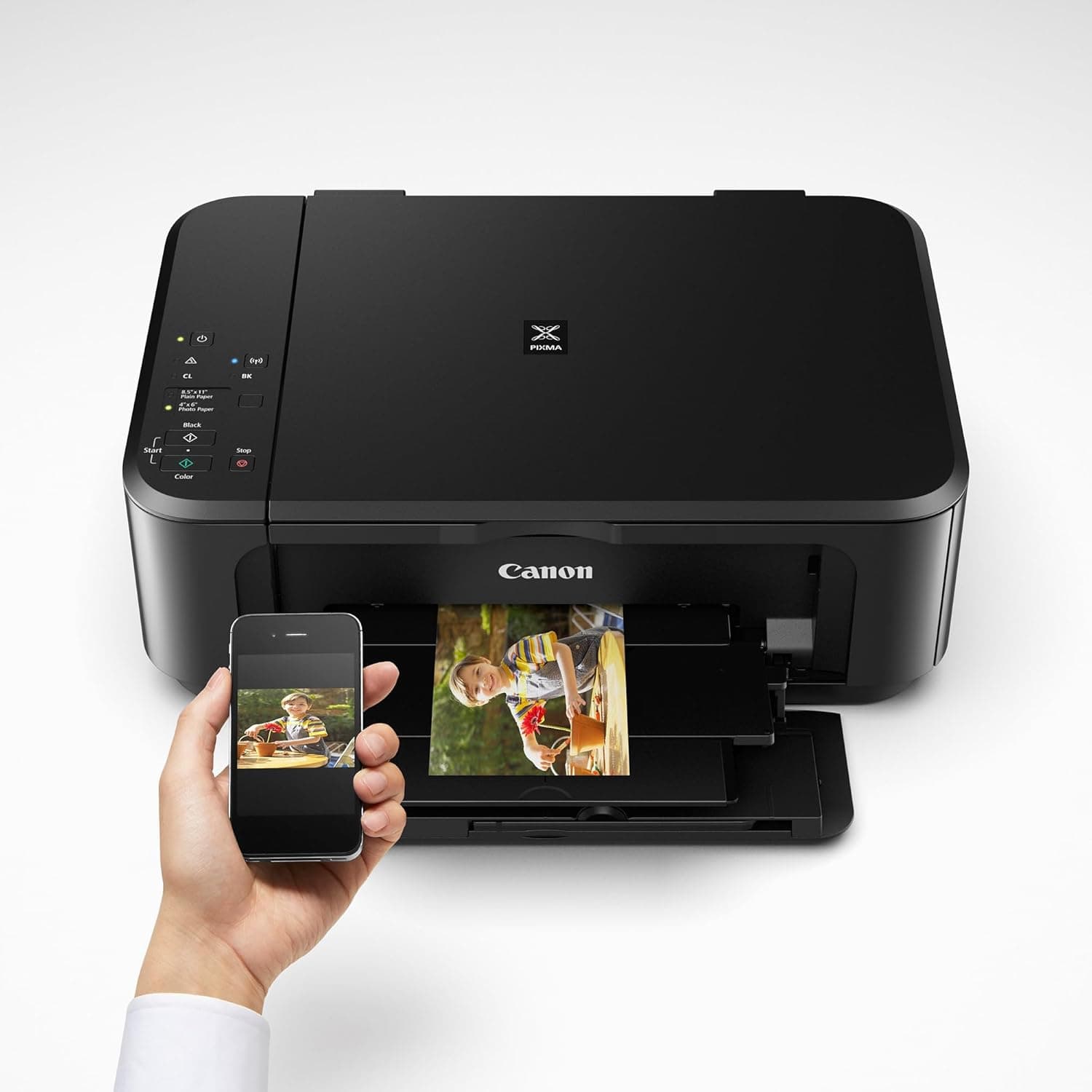 Canon Pixma MG3620 Wireless All-in-One Color Inkjet Printer with Mobile and Tablet Printing, Black - Image 4