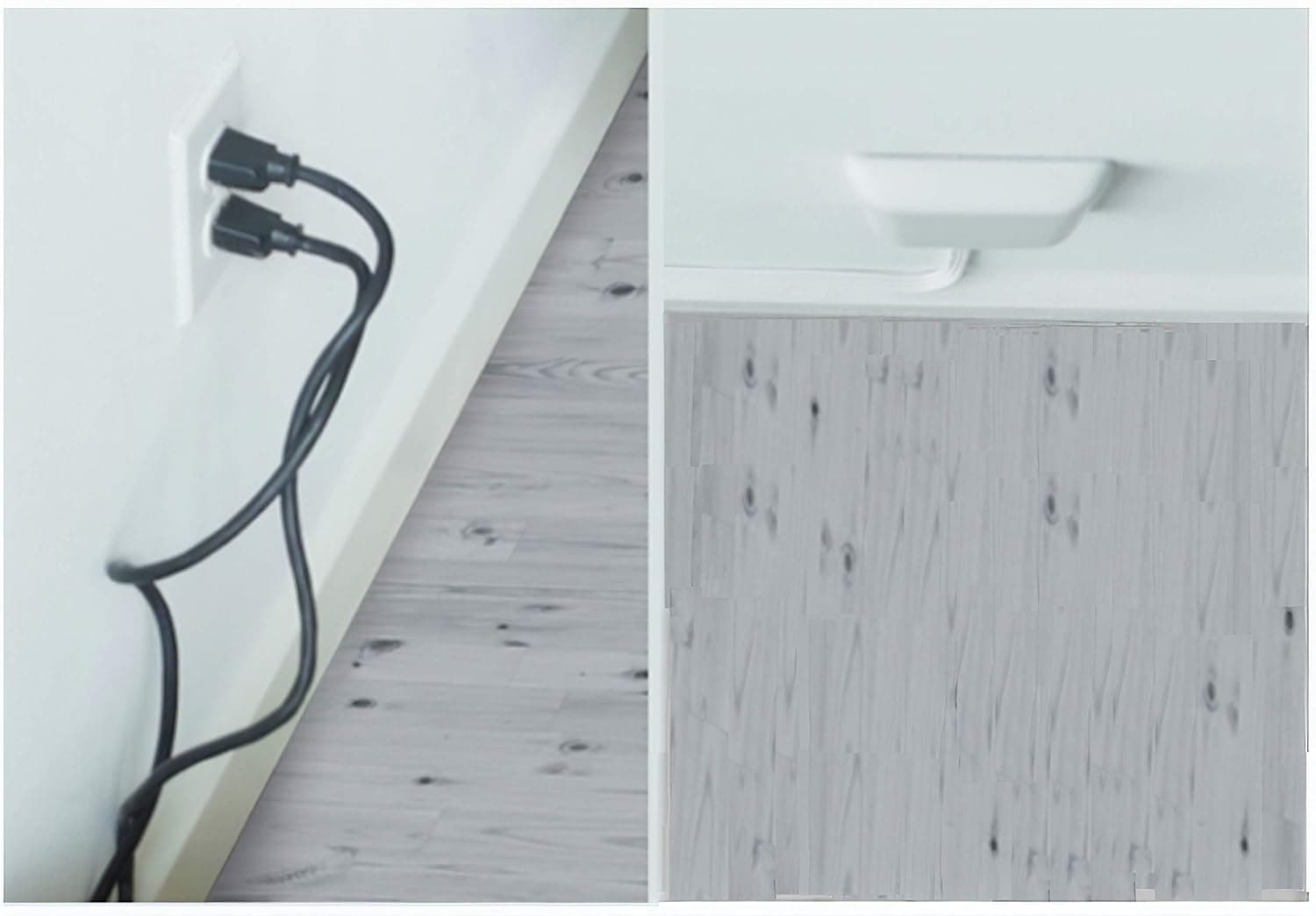 Sleek Socket Original & Patented Flat Ultra-Thin Outlet Concealer with Extension Cord Kit, Multi Outlets Power Strip, Ideal for Home Improvement, Hide Bulky and Messy Cords, 3ft 3ft - Single Cord Standard Outlet - Image 4