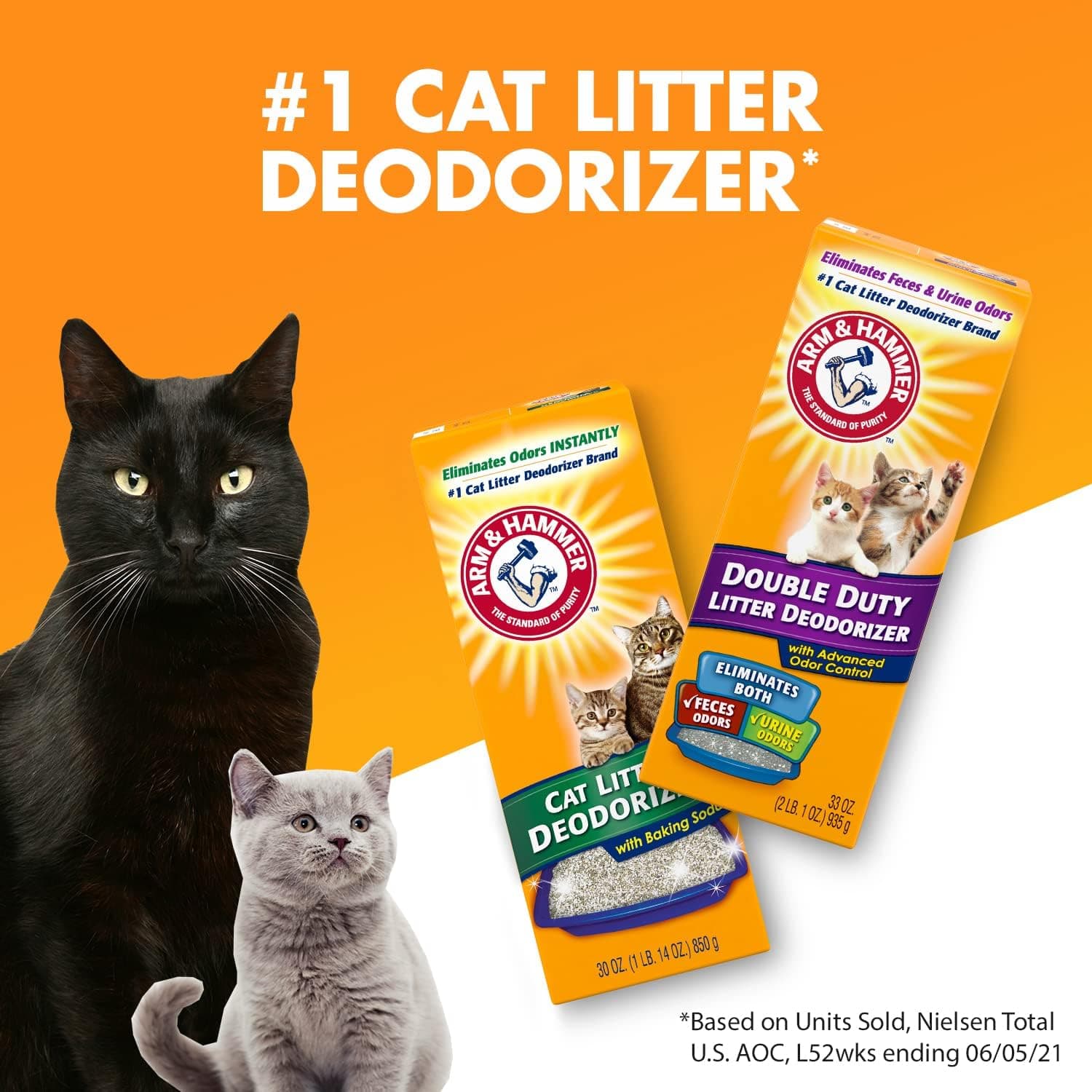 ARM & HAMMER Cat Litter Deodorizer Double Duty, 30 oz, 6 Pack 30 oz (Pack of 6) - Image 3
