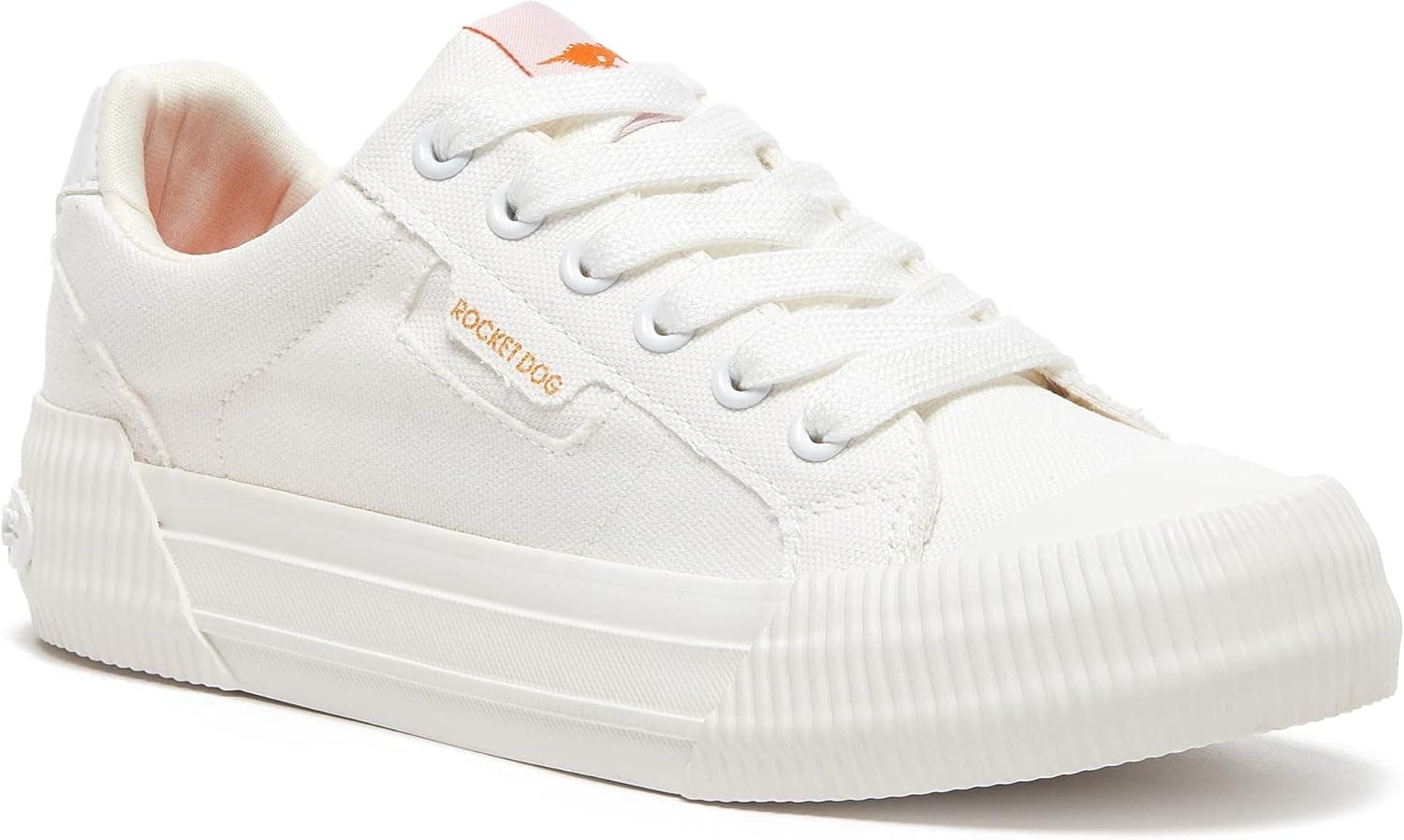 Rocket Dog Women's Cheery Comfort Plush Foam Sneaker 6 Canvas White - Image 2