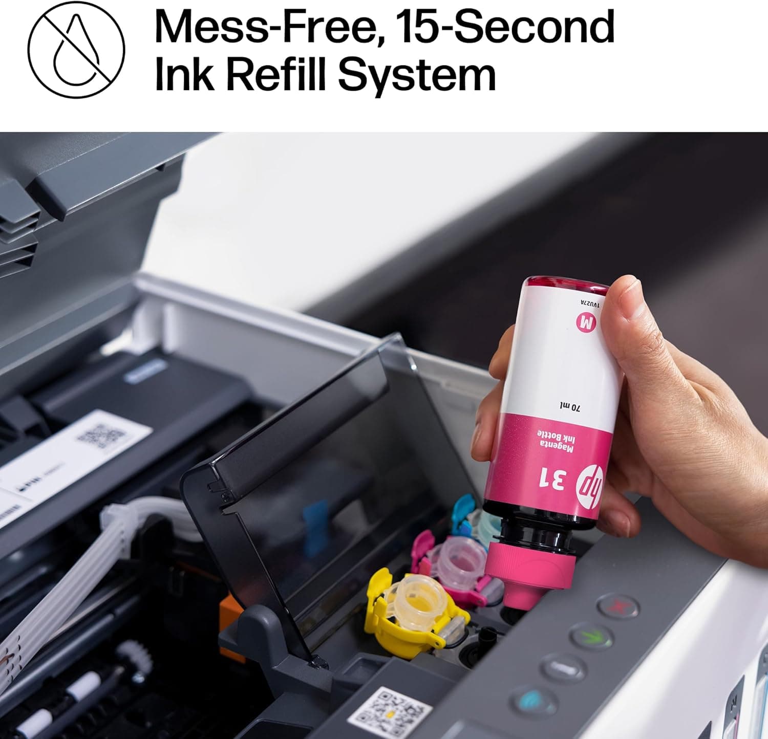 HP Smart Tank 7001 Wireless All-in-One Ink Tank Printer, Scanner, Copier with 2 Years of Ink Included, Best-for-Home Office, Cartridge-Free Refillable, AI-Enabled (28B49A) - Image 5