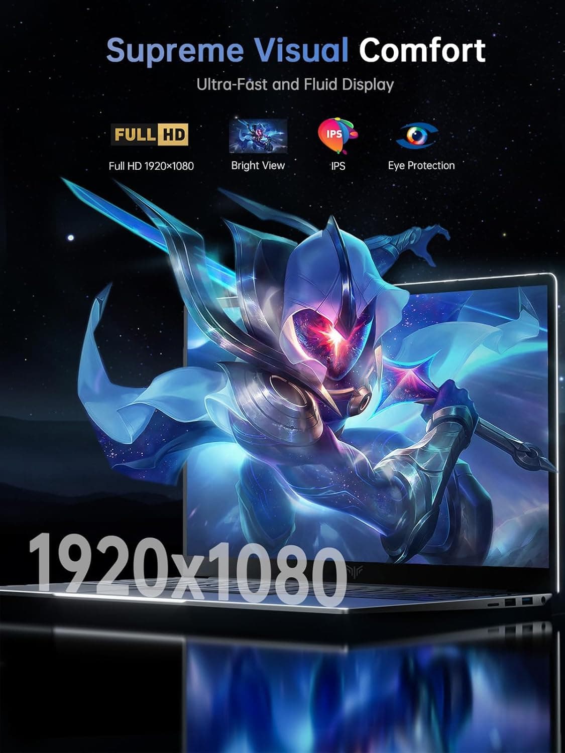 Laptop, Laptop Computer with Intel N97 Processor(Up to 3.6GHz), 16GB DDR4 512GB SSD Windows 11 Laptop for Home Business and Student, 1080P, USB3.2,Long Battery Life - Image 4