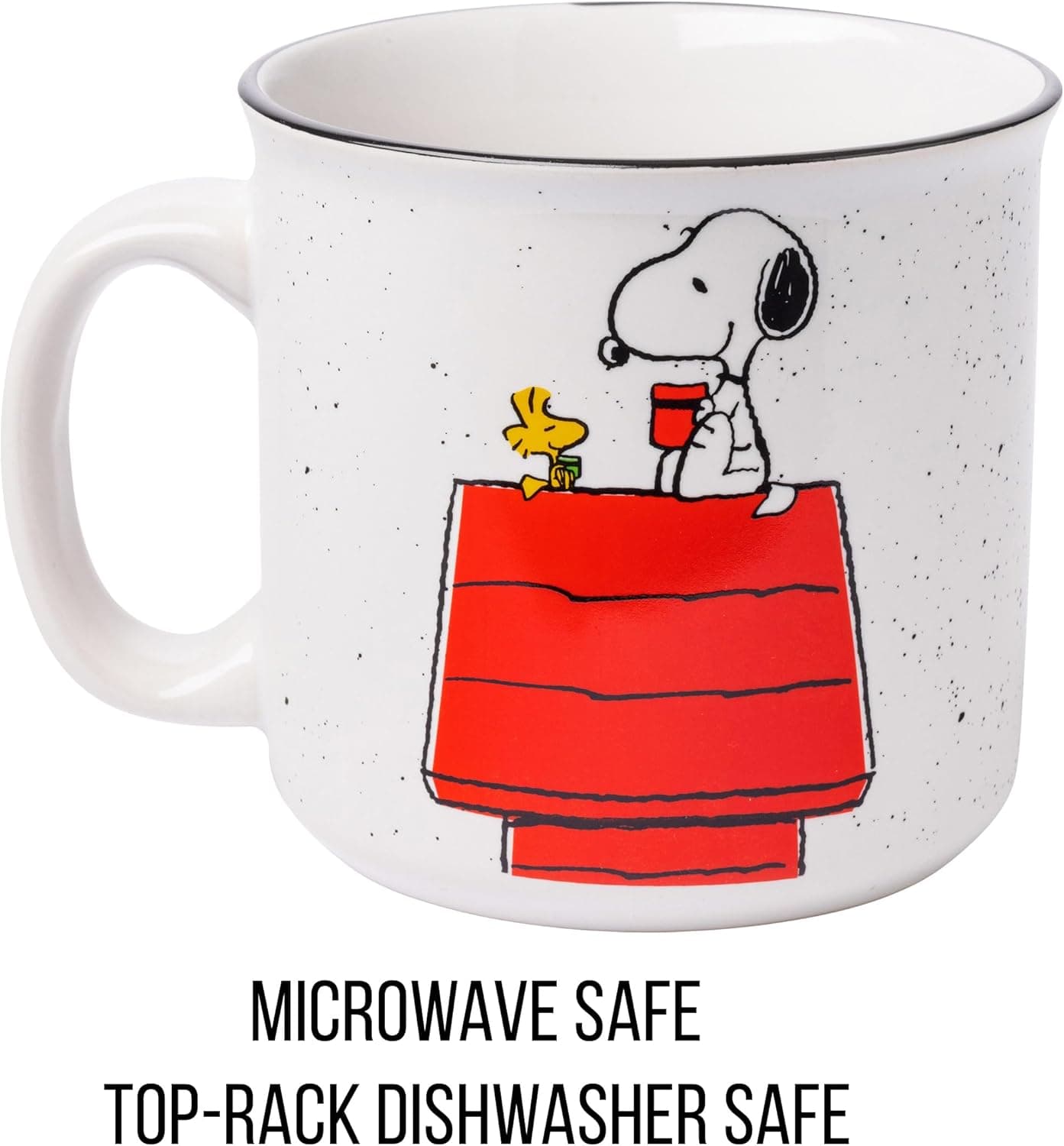 Silver Buffalo Peanuts Snoopy and Woodstock Get Cozy Ceramic Camper Mug, 20 Ounces Peanuts Snoopy and Woodstock (Camper) - Image 4