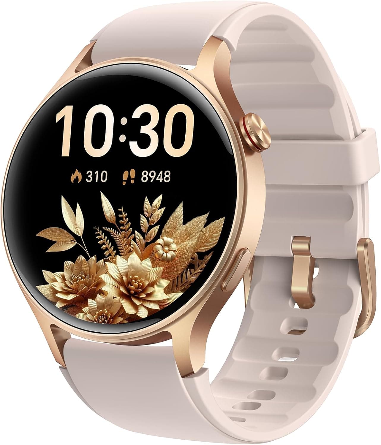 Smart Watch for Women, Answer/Make Call, 1.32'' AMOLED Ultra-Clear Screen Fitness Trackers with Heart Rate/Sleep/SpO2 Monitor, Smartwatch for iPhone/Samsung/Android, 110+ Sport Modes, 3ATM Waterproof Rose Gold Rose Gold S/M/L - Image 2